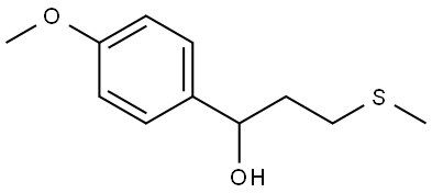 4-Methoxy-α-[2-(methylthio)ethyl]benzenemethanol Structure