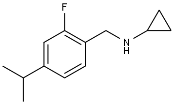 N-Cyclopropyl-2-fluoro-4-(1-methylethyl)benzenemethanamine Structure