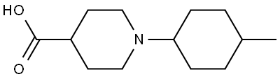 1-(4-methylcyclohexyl)piperidine-4-carboxylic acid Structure