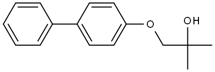 1-([1,1'-Biphenyl]-4-yloxy)-2-methyl-2-propanol Structure