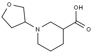 1-(tetrahydrofuran-3-yl)piperidine-3-carboxylic acid Structure