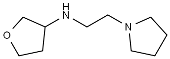 N-(2-(pyrrolidin-1-yl)ethyl)tetrahydrofuran-3-amine Structure