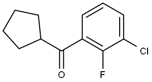 (3-Chloro-2-fluorophenyl)cyclopentylmethanone Structure