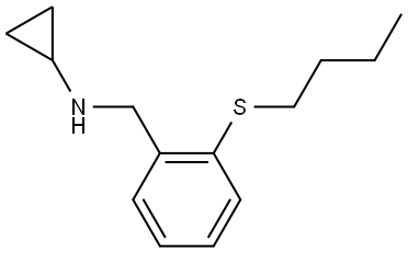 2-(Butylthio)-N-cyclopropylbenzenemethanamine Structure