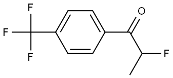 1-Propanone, 2-fluoro-1-[4-(trifluoromethyl)phenyl]- Structure