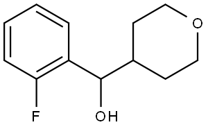 α-(2-Fluorophenyl)tetrahydro-2H-pyran-4-methanol Structure