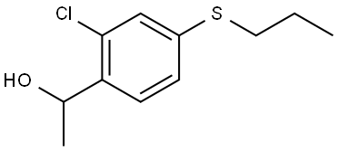 2-Chloro-α-methyl-4-(propylthio)benzenemethanol Structure