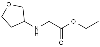 ethyl 2-((tetrahydrofuran-3-yl)amino)acetate Structure