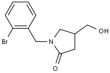 1-(2-bromobenzyl)-4-(hydroxymethyl)pyrrolidin-2-one Structure