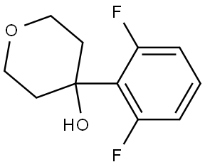 4-(2,6-difluorophenyl)tetrahydro-2H-pyran-4-ol Structure