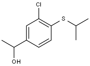 3-Chloro-α-methyl-4-[(1-methylethyl)thio]benzenemethanol Structure