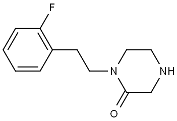 2-Piperazinone, 1-[2-(2-fluorophenyl)ethyl]- Structure