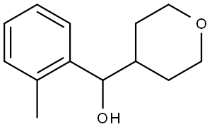 Tetrahydro-α-(2-methylphenyl)-2H-pyran-4-methanol Structure