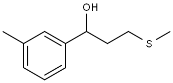 3-(methylthio)-1-(m-tolyl)propan-1-ol Structure