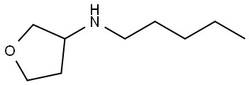 N-pentyltetrahydrofuran-3-amine Structure