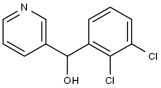 α-(2,3-Dichlorophenyl)-3-pyridinemethanol Structure