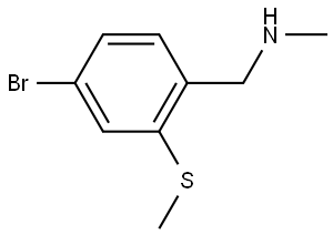 1-(4-bromo-2-(methylthio)phenyl)-N-methylmethanamine Structure