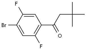 1-(4-Bromo-2,5-difluorophenyl)-3,3-dimethyl-1-butanone Structure