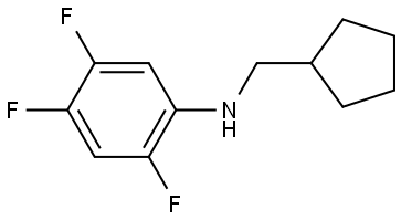 N-(Cyclopentylmethyl)-2,4,5-trifluorobenzenamine Structure