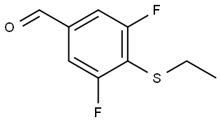 4-(ethylthio)-3,5-difluorobenzaldehyde Structure