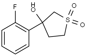 Thiophene-3-ol, 3-(2-fluorophenyl)tetrahydro-, 1,1-dioxide Structure