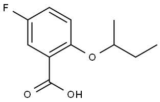 2-(sec-butoxy)-5-fluorobenzoic acid Structure