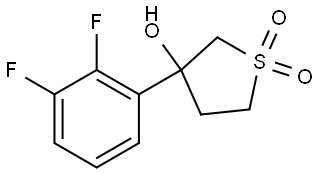 Thiophene-3-ol, 3-(2,3-difluorophenyl)tetrahydro-, 1,1-dioxide Structure