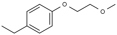 1-ethyl-4-(2-methoxyethoxy)benzene Structure