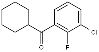 (3-chloro-2-fluorophenyl)(cyclohexyl)methanone Structure