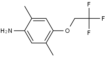 2,5-Dimethyl-4-(2,2,2-trifluoroethoxy)benzenamine Structure