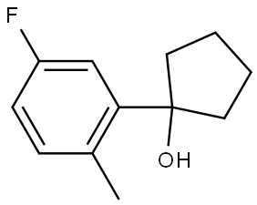 1-(5-fluoro-2-methylphenyl)cyclopentanol Structure