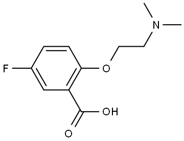 2-(2-(dimethylamino)ethoxy)-5-fluorobenzoic acid Structure