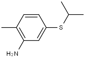 2-Methyl-5-[(1-methylethyl)thio]benzenamine Structure