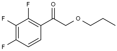 2-Propoxy-1-(2,3,4-trifluorophenyl)ethanone Structure