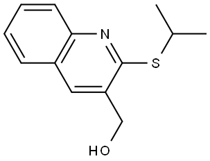 (2-(isopropylthio)quinolin-3-yl)methanol Structure