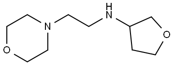 N-(2-morpholinoethyl)tetrahydrofuran-3-amine Structure