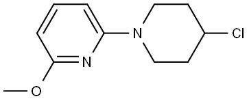 2-(4-Chloro-1-piperidinyl)-6-methoxypyridine Structure