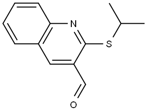 2-(isopropylthio)quinoline-3-carbaldehyde Structure