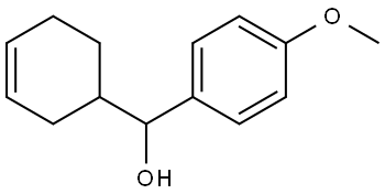 α-3-Cyclohexen-1-yl-4-methoxybenzenemethanol Structure