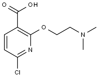 6-Chloro-2-[2-(dimethylamino)ethoxy]-3-pyridinecarboxylic acid Structure