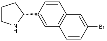 (2R)-2-(6-BROMONAPHTHALEN-2-YL)PYRROLIDINE Structure