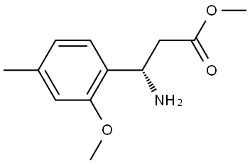 METHYL (3S)-3-AMINO-3-(2-METHOXY-4-METHYLPHENYL)PROPANOATE Structure