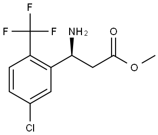 METHYL (3S)-3-AMINO-3-[5-CHLORO-2-(TRIFLUOROMETHYL)PHENYL]PROPANOATE Structure