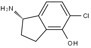 (1S)-1-amino-5-chloro-2,3-dihydro-1H-inden-4-ol Structure