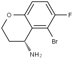 (R)-5-bromo-6-fluorochroman-4-amine Structure