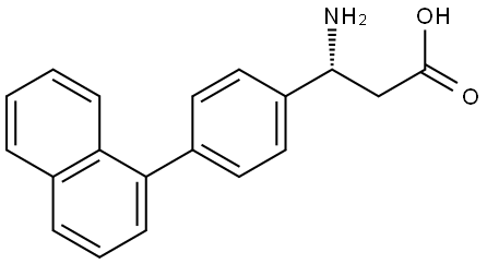 (3R)-3-amino-3-[4-(naphthalen-1-yl)phenyl]propanoic acid Structure