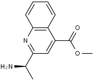 methyl 2-[(1R)-1-aminoethyl]quinoline-4-carboxylate Structure