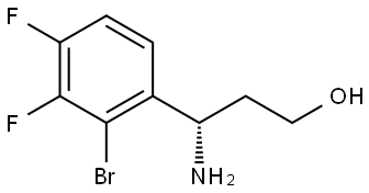 (3S)-3-AMINO-3-(2-BROMO-3,4-DIFLUOROPHENYL)PROPAN-1-OL 구조식 이미지