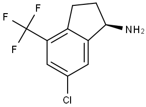 (1R)-6-chloro-4-(trifluoromethyl)-2,3-dihydro-1H-inden-1-amine Structure