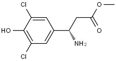 METHYL (3S)-3-AMINO-3-(3,5-DICHLORO-4-HYDROXYPHENYL)PROPANOATE Structure